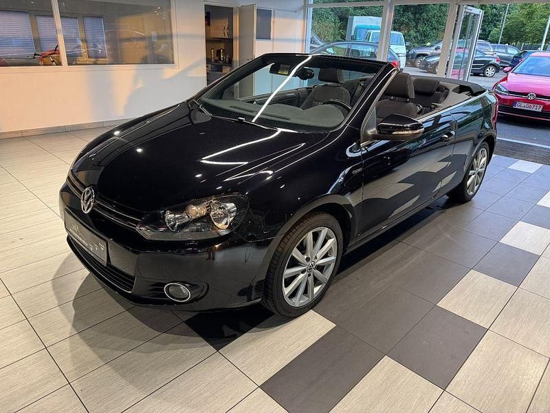 Schwarz Gebraucht 2015 VW Golf Cabriolet LOUNGE Cabrio | 10.950 € (Fairer Preis) - Bild 1/4