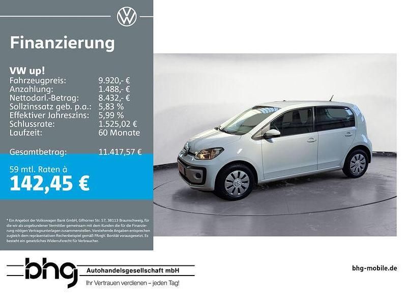 Weiß Gebraucht 2021 VW up! Kleinwagen | 9.920 € (Fairer Preis) - Bild 1/4