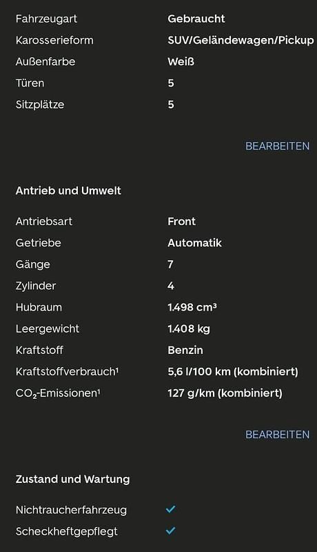 Gebraucht Seat Ateca FR 150 PS (110 kW) 2021 Weiß SUV