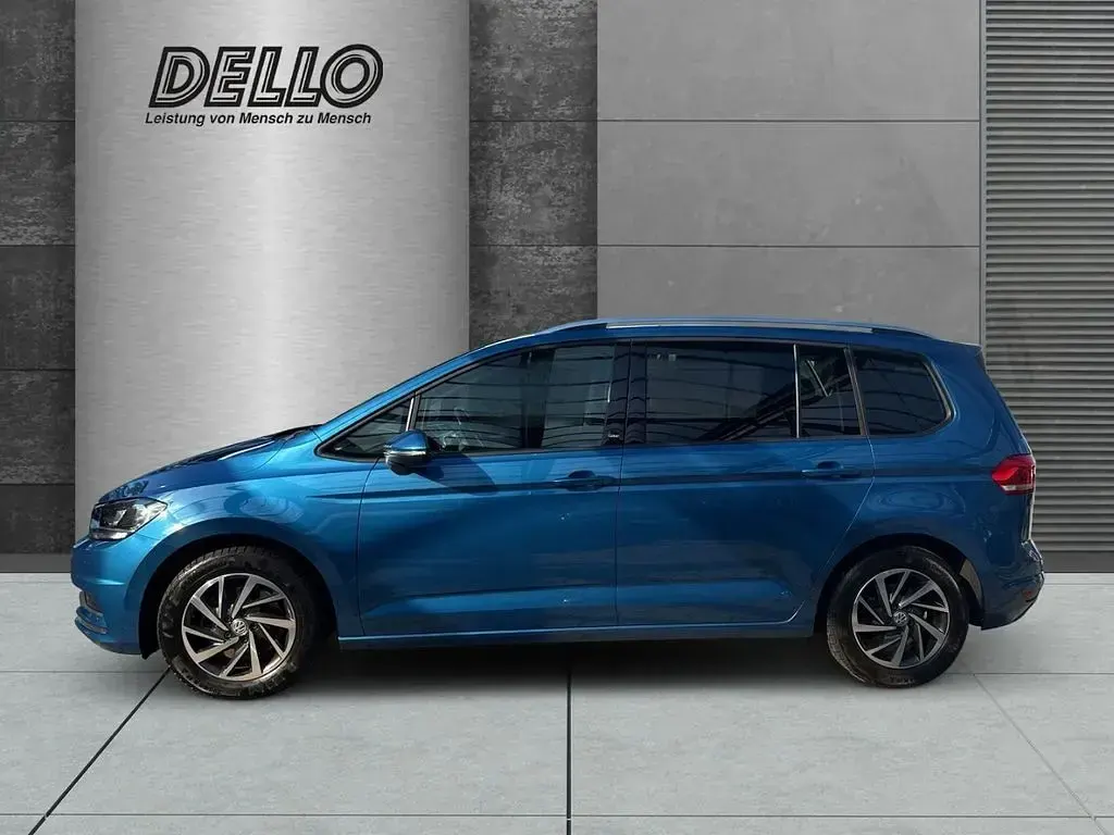 Gebraucht VW Touran Sound 150 PS (110 kW) 2017 Blau Van / Kleinbus