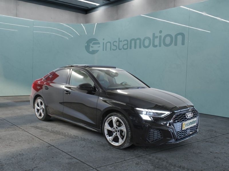 Schwarz Gebraucht 2024 Audi A3 S-Line Limousine | 34.230 € (Teuer) - Bild 1/4