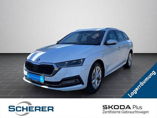 Moonweiß perleffekt (metallic) Gebraucht 2024 Skoda Octavia Style Limousine | 23.999 € (Superpreis) - Bild 1/4