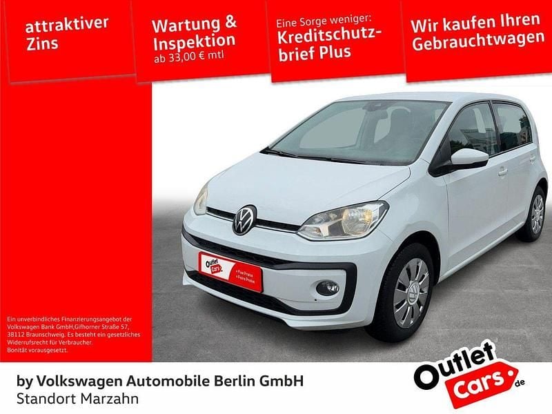 Weiß Gebraucht 2021 VW up! Kleinwagen | 10.782 € (Guter Preis) - Bild 1/4