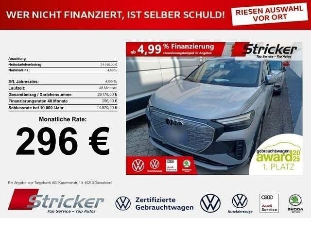 Silber Gebraucht 2023 Audi Q4 e-tron Advanced SUV | 24.949 € (Superpreis) - Bild 1/3