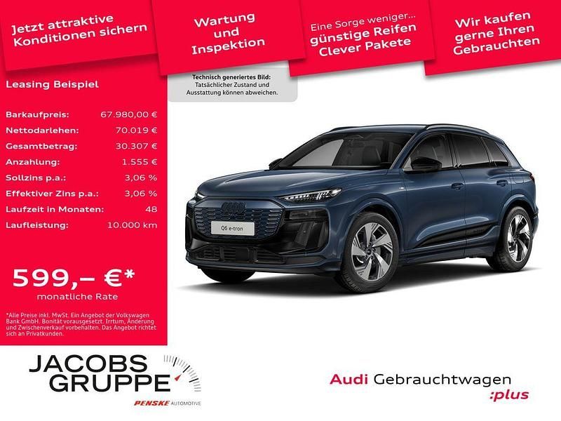 Plasmablau metallic Gebraucht 2025 Audi Q6 e-tron Ambiente SUV | 70.019 € (Etwas zu teuer) - Bild 1/4