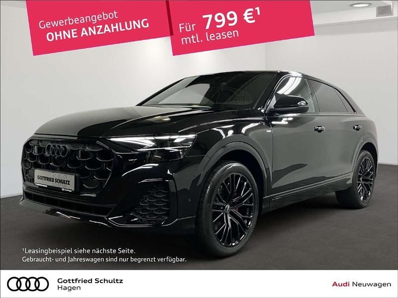 Mythosschwarz metallic Gebraucht 2025 Audi Q8 Business SUV | 85.850 € - Bild 1/4