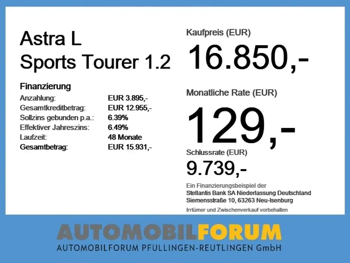 Gebraucht Opel Astra Enjoy 110 PS (80 kW) 2023 Lackierung schwarz perla nera/ Kombi