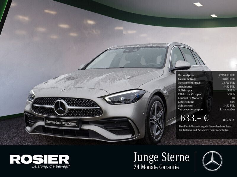 Silber / mojavesilber Gebraucht 2024 Mercedes C200 Premium Kombi | 42.159 € (Fairer Preis) - Bild 1/4
