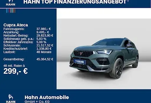 Neu Cupra Ateca 190 PS (139 kW) 2026 Grün SUV