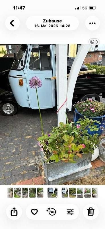 Second-hand Piaggio APE 14 CP (10 kW) 1982 Albastru Van