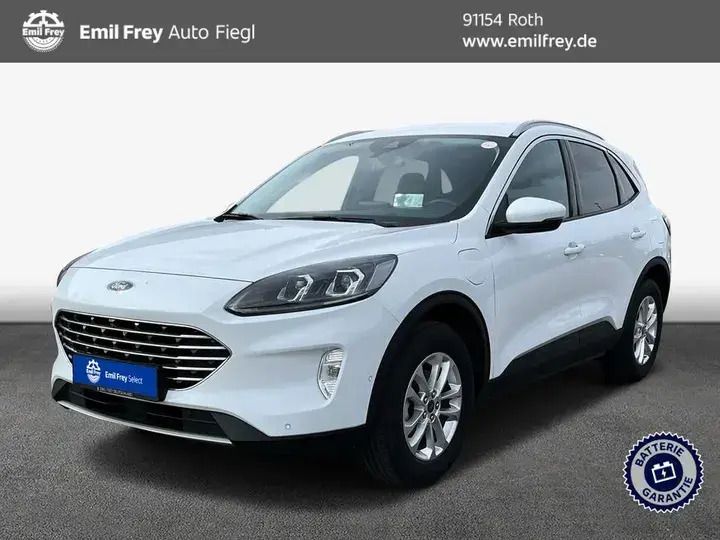 Frozen white Gebraucht 2022 Ford Kuga Titanium X SUV | 23.950 € - Bild 1/3