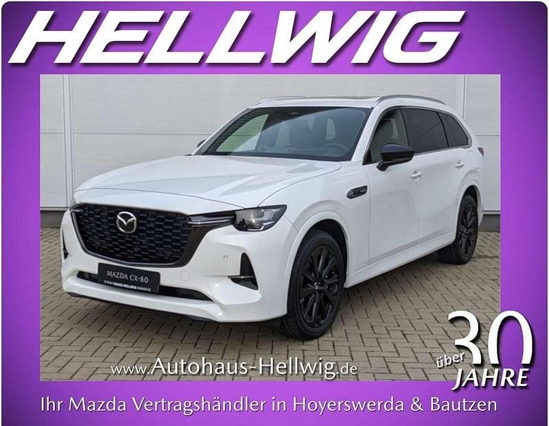Arctic white Neu 2026 Mazda CX-80 Homura-Line SUV | 54.980 € (Superpreis) - Bild 1/4
