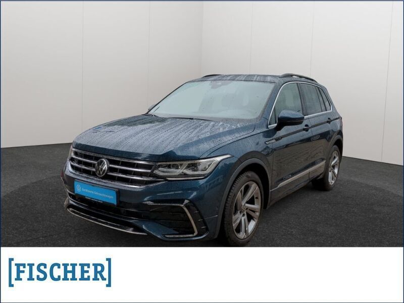 Blau Gebraucht 2022 VW Tiguan R-line SUV | 34.987 € (Guter Preis) - Bild 1/4
