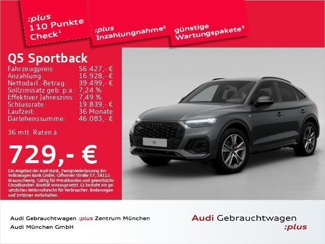 Daytonagrau perleffekt Gebraucht 2024 Audi Q5 Sportback S-Line SUV | 61.323 € - Bild 1/2