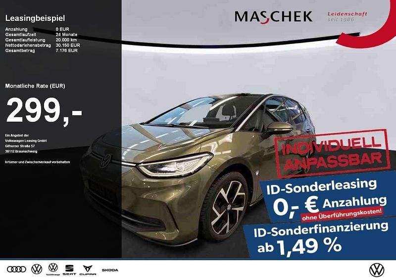Gebraucht VW ID.3 Pro 150 kW (204 PS) 2023 Dark olivine green metallic sc Kleinwagen