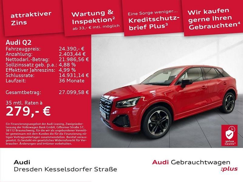 Second-hand Audi Q2 Advanced 150 CP (110 kW) 2022 Roșu SUV