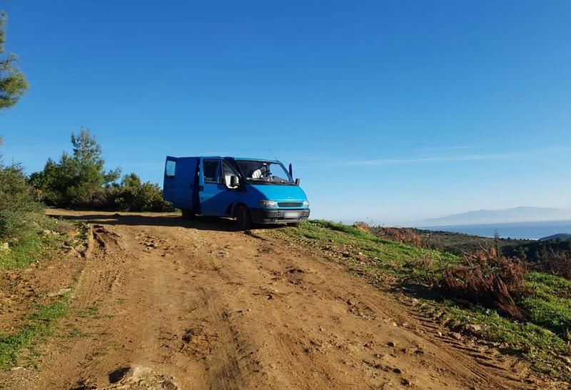 Gebraucht Ford Transit 75 PS (55 kW) 2001 Blau Van / Kleinbus