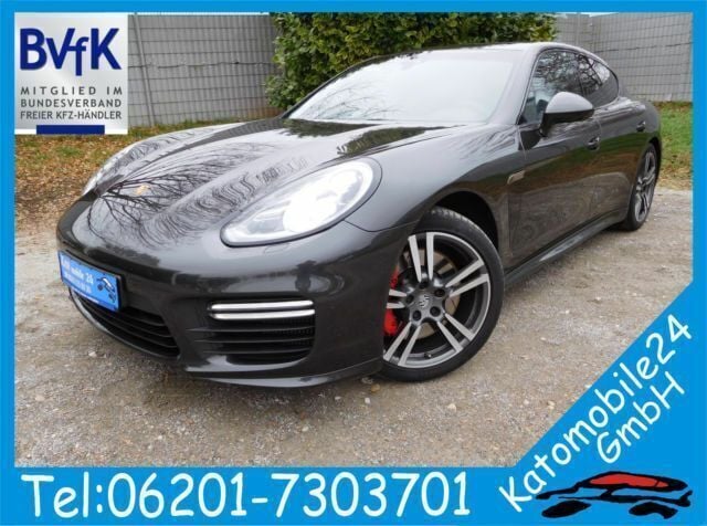 Carbongraumetallic metallic Gebraucht 2013 Porsche Panamera Turbo Sport Limousine | 38.950 € - Bild 1/4