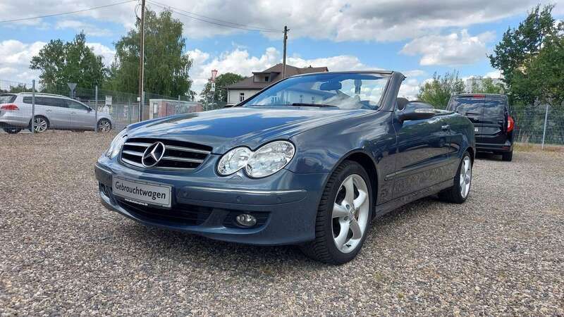 Graublau Gebraucht 2005 Mercedes CLK200 Avantgarde Cabrio | 6.590 € (Guter Preis) - Bild 1/4