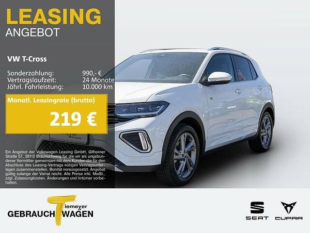 Weiß Gebraucht 2024 VW T-Cross R-line SUV | 29.530 € (Teuer) - Bild 1/2