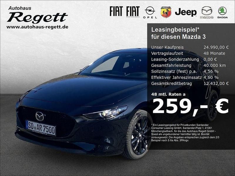 Schwarz Gebraucht 2024 Mazda 3 Homura-Line Limousine | 25.990 € (Etwas zu teuer) - Bild 1/4