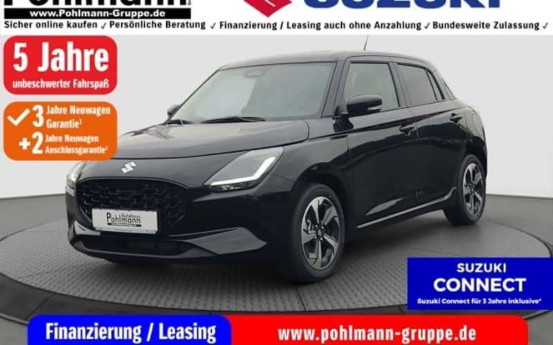 Schwarz Neu 2025 Suzuki Swift Comfort+ Kleinwagen | 18.984 € - Bild 1/4