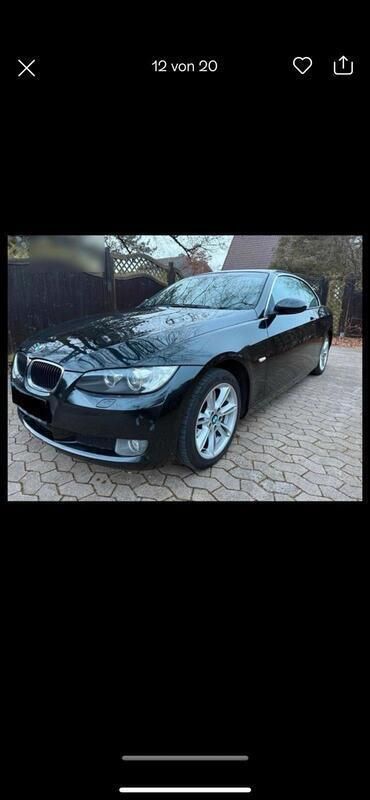 Schwarz Gebraucht 2008 BMW 320 Cabriolet Cabrio | 6.500 € (Guter Preis) - Bild 1/4