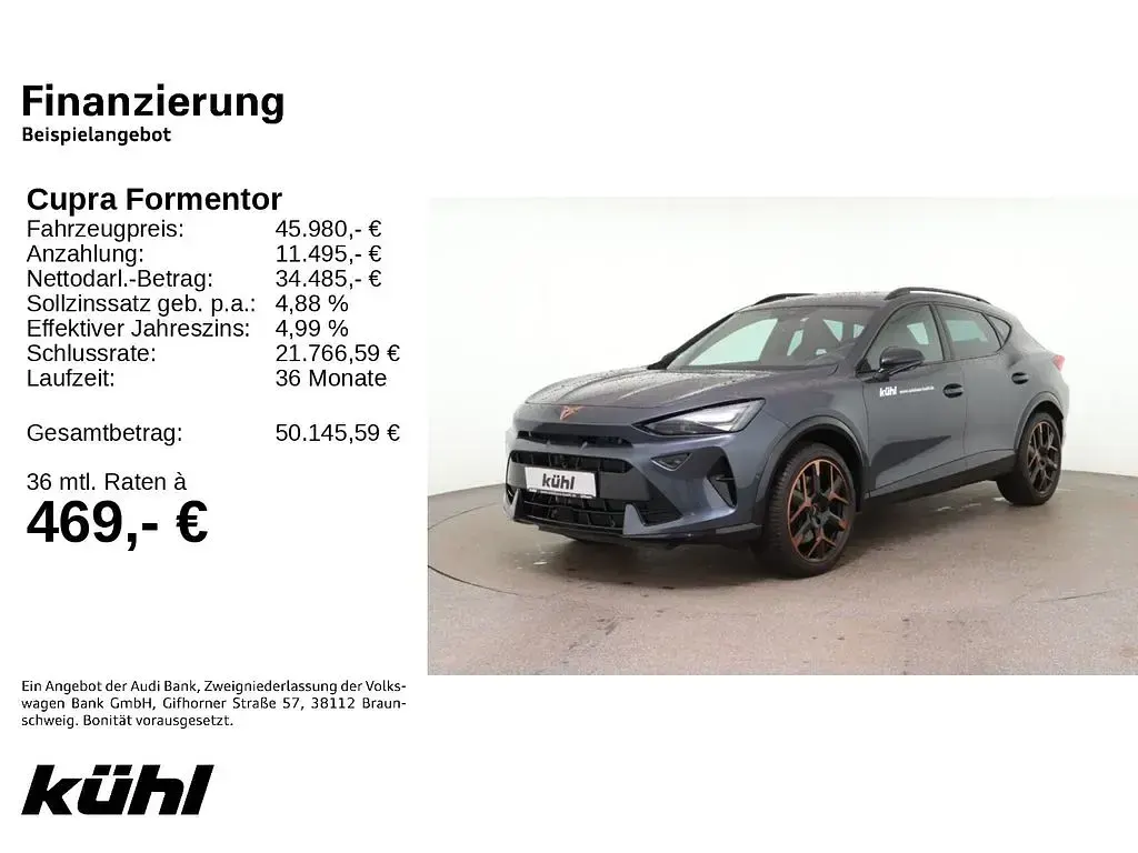 Neu Cupra Formentor VZ 265 PS (194 kW) 2026 Grau SUV