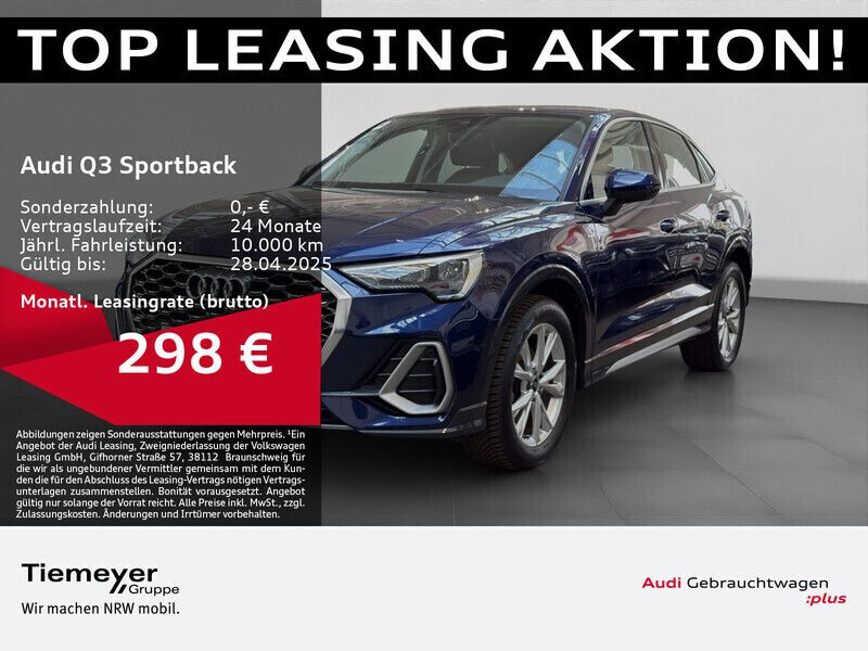 Blau Gebraucht 2024 Audi Q3 Sportback S-Line SUV | 40.170 € (Guter Preis) - Bild 1/4