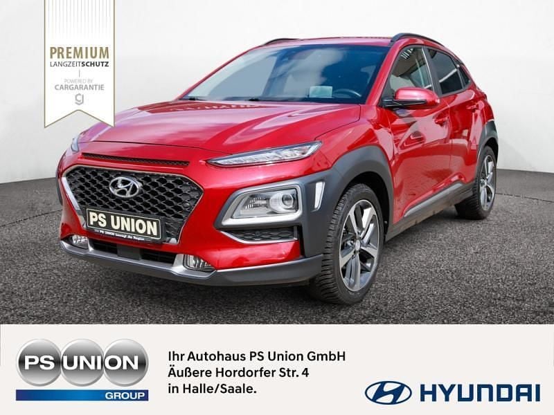 Rot / pulse red Gebraucht 2019 Hyundai Kona Premium SUV | 15.490 € (Guter Preis) - Bild 1/4
