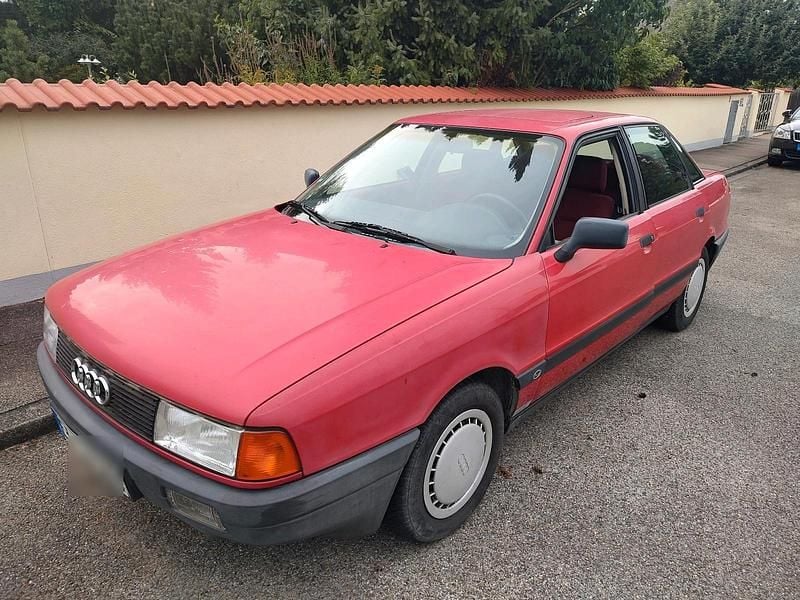 Rot Gebraucht 1990 Audi 80 Limousine | 1.090 € - Bild 1/4
