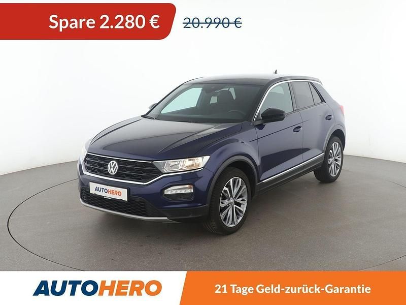 Blau Gebraucht 2020 VW T-Roc Style SUV | 18.710 € (Guter Preis) - Bild 1/3
