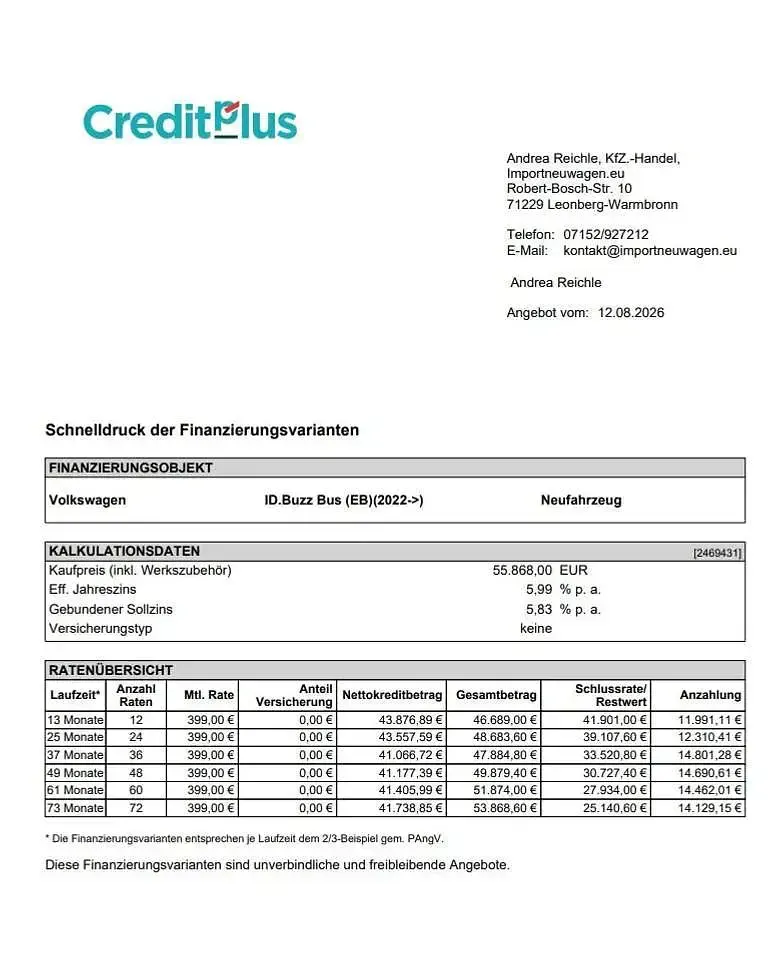 Neu VW ID. Buzz Pro 210 kW (286 PS) 2026 Monosilber metallic Van / Kleinbus