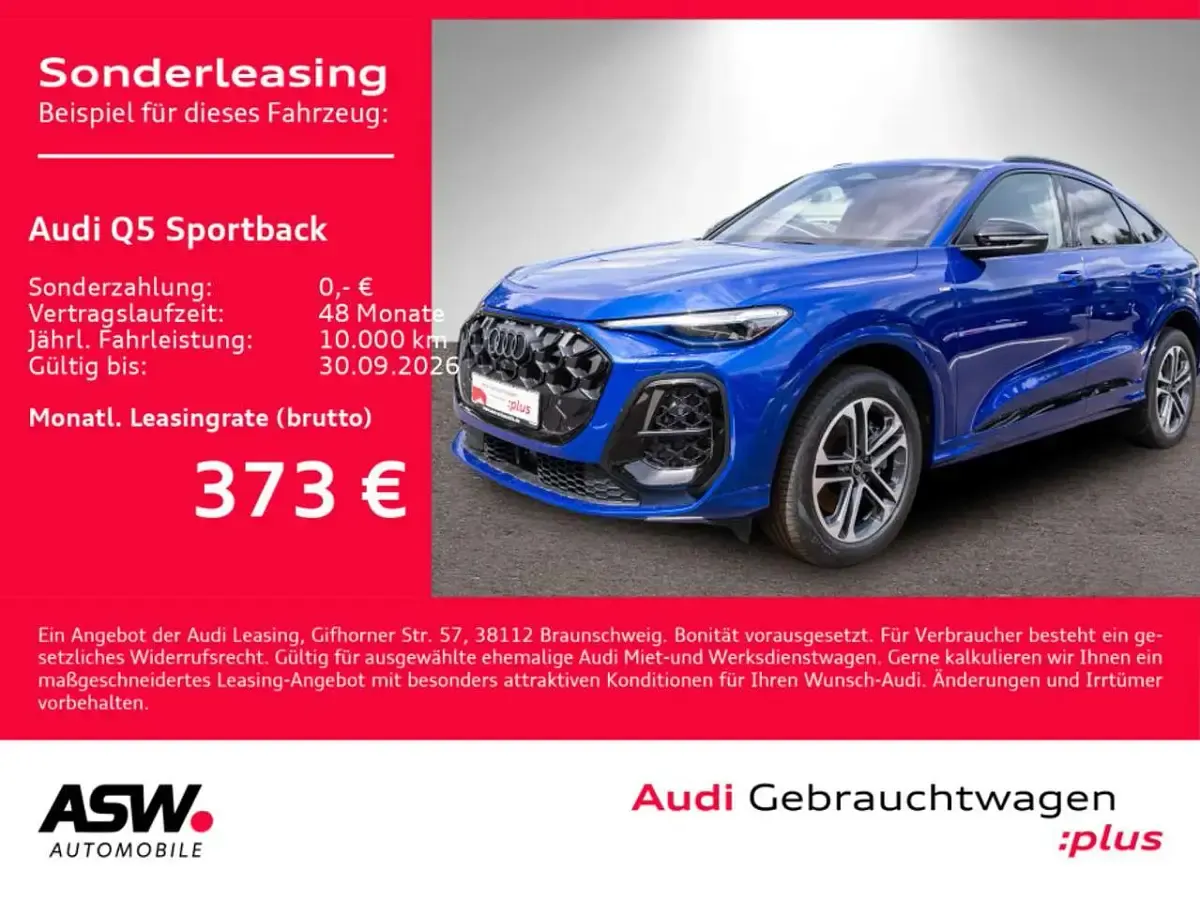 Gebraucht Audi Q5 S-Line 204 PS (150 kW) 2025 Ultrablau metallic SUV