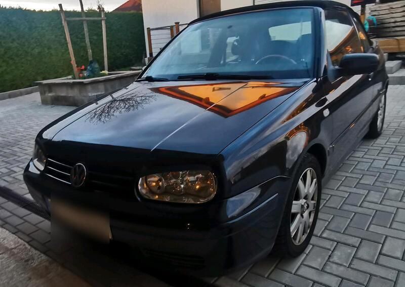 Schwarz Gebraucht 2000 VW Golf Cabriolet Highline Cabrio | 999 € (Superpreis) - Bild 1/4