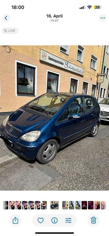 Gebraucht Mercedes A160 2003 Blau Kleinwagen