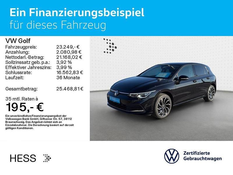 Gebraucht VW Golf VIII Move 150 PS (110 kW) 2023 Schwarz Limousine