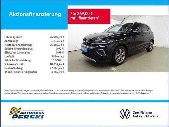 Deep black perleffekt Gebraucht 2024 VW T-Cross R-line SUV | 30.990 € (Teuer) - Bild 1/4