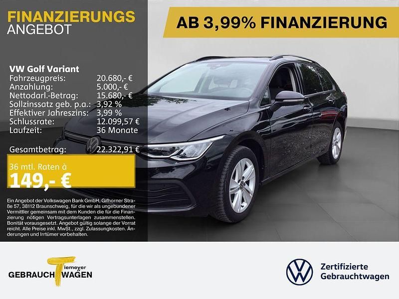 Schwarz Gebraucht 2022 VW Golf VIII Kombi | 18.880 € (Guter Preis) - Bild 1/4