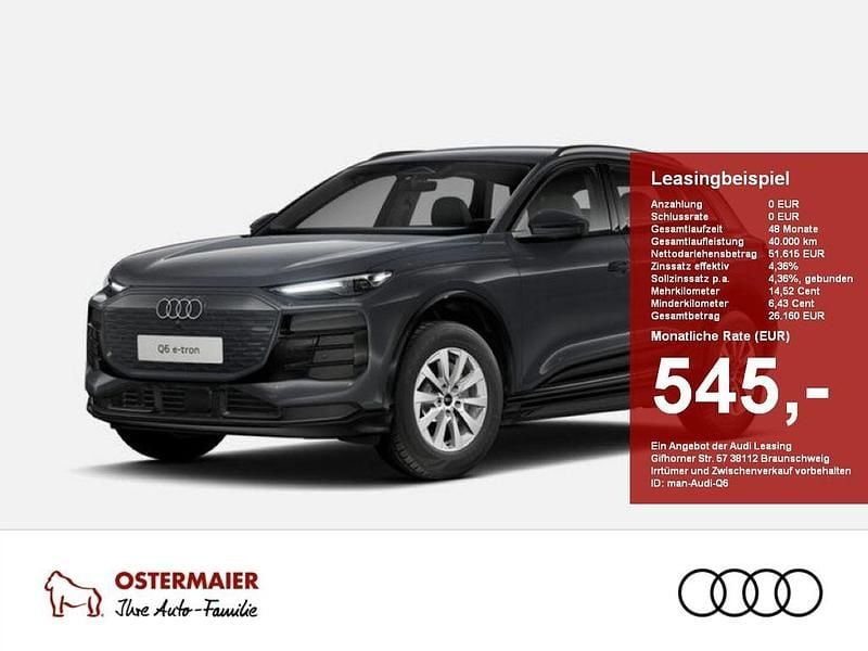 Neu Audi Q6 e-tron Ambiente 185 kW (252 PS) 2026 Magnetgrau SUV