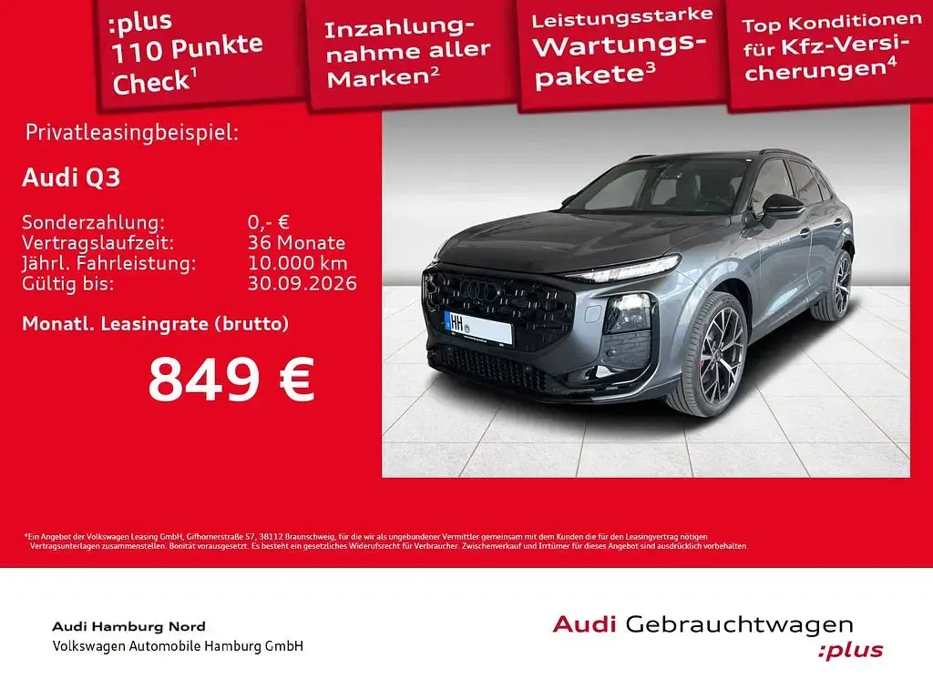 Gebraucht Audi Q3 S-Line 265 PS (194 kW) 2026 6y daytonagrau perleffekt SUV