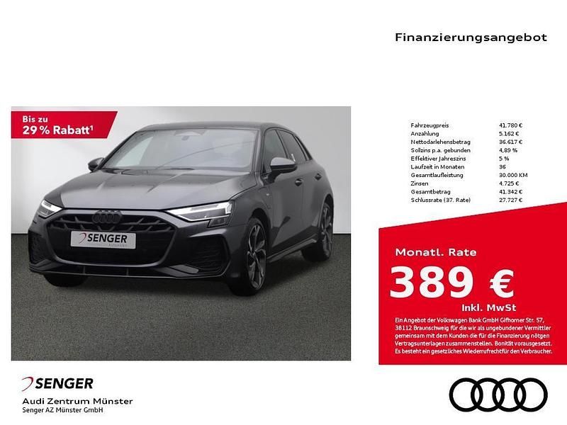 Grau Neu 2025 Audi A3 Sportback e-tron S-Line Kleinwagen | 41.780 € (Guter Preis) - Bild 1/4