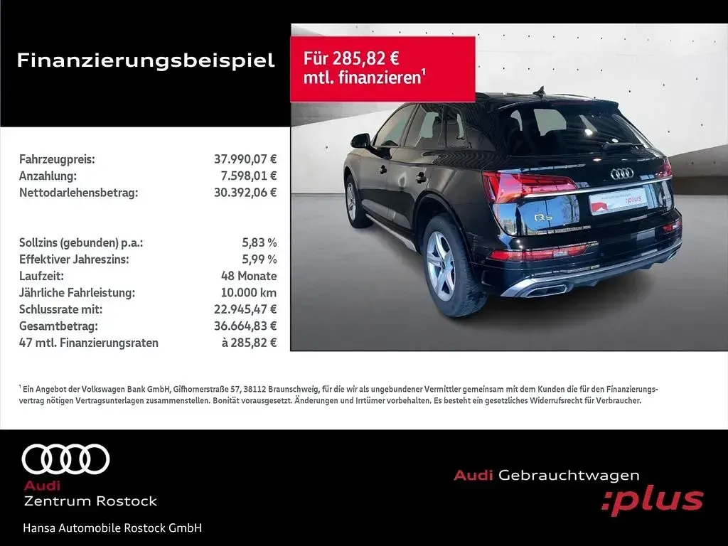 Gebraucht Audi Q5 S-Line 204 PS (150 kW) 2023 Mythosschwarz metallic SUV