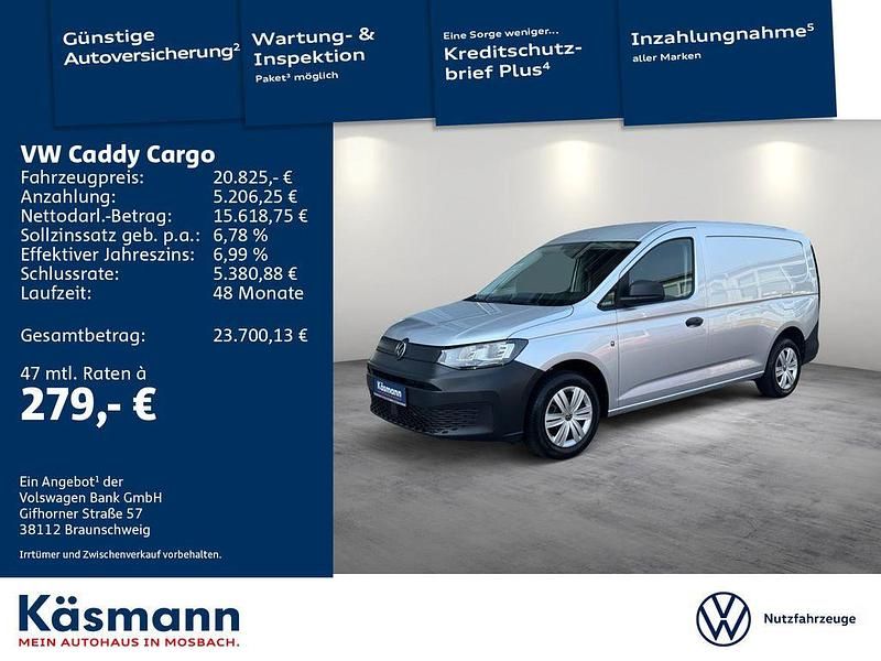 Silber Gebraucht 2022 VW Caddy Maxi Van / Kleinbus | 20.825 € (Superpreis) - Bild 1/4