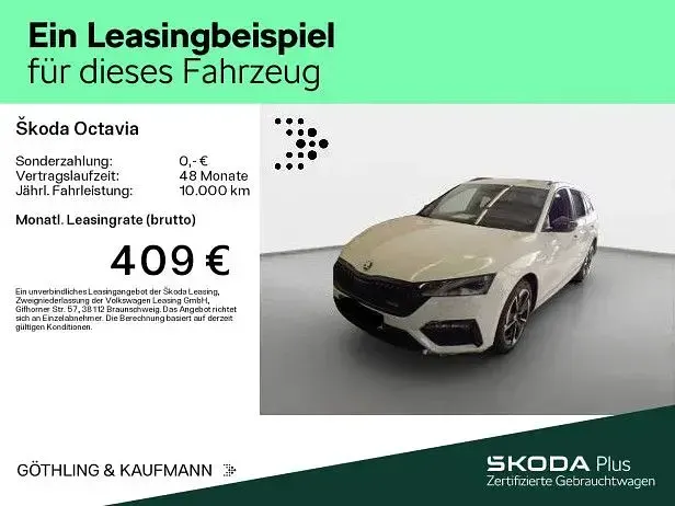 Gebraucht Skoda Octavia RS 245 PS (180 kW) 2023 Moonweiss metallic Kombi
