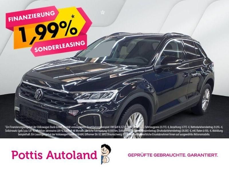 Schwarz Gebraucht 2024 VW T-Roc Life SUV | 21.977 € (Guter Preis) - Bild 1/3