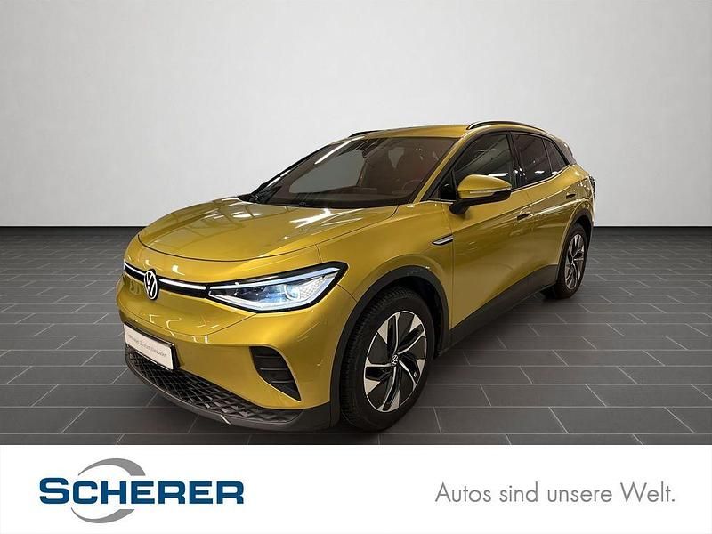 Honey yellow metallic (metallic) Gebraucht 2021 VW ID.4 Pure SUV | 21.790 € (Fairer Preis) - Bild 1/4
