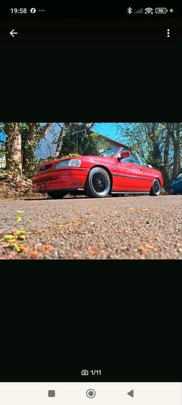 Rot Gebraucht 1993 Ford Escort Cabriolet Cabrio | 3.250 € - Bild 1/4