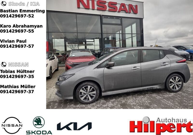 Kad dark metallic grey (metallic) Gebraucht 2022 Nissan Leaf Acenta Kleinwagen | 15.290 € (Fairer Preis) - Bild 1/4