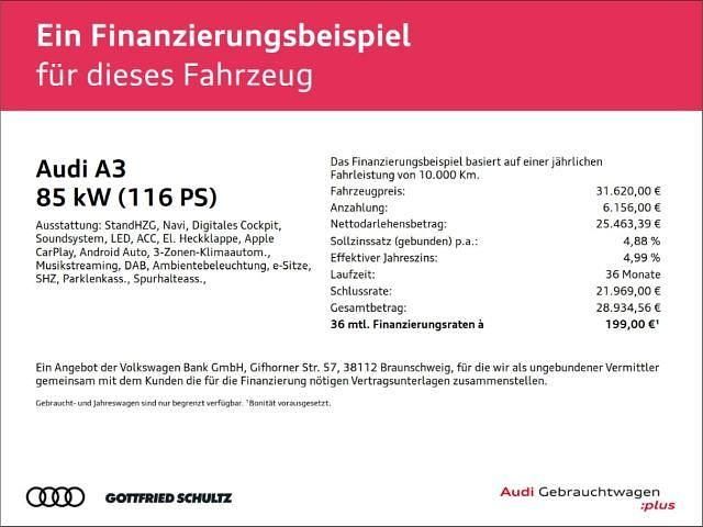 Gebraucht Audi A3 Advanced 116 PS (85 kW) 2025 Navarrablau metallic Limousine